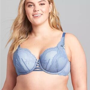 Cacique Lace Blue Bra 46DDD